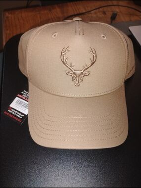 Bucked Up Tan Deer Embroidered Baseball Cap